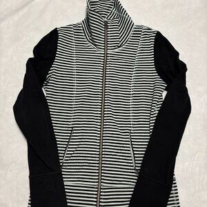 lululemon athletica Black and White Striped Jacket
